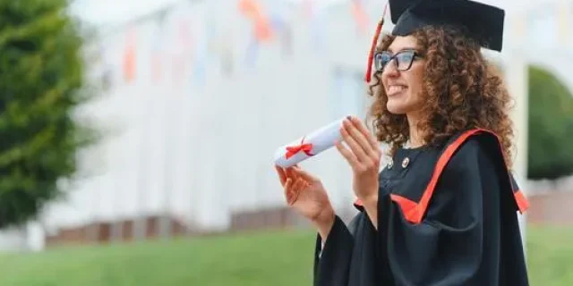 celebration of graduation day diploma photo